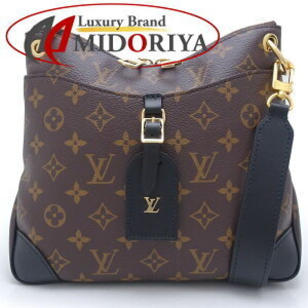 LOUIS VUITTON Monogram Odeon NM Crossbody Shoulder Bag Noir Black